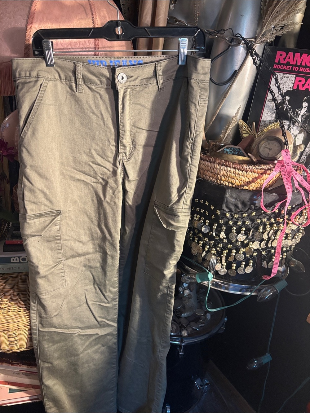 Women’s wide leg  Olive Green Cargo Pants